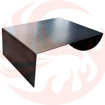 Asymmetrical Metal Coffee Table Heavy Duty Raw Steel - Phoenix Fire Art Store