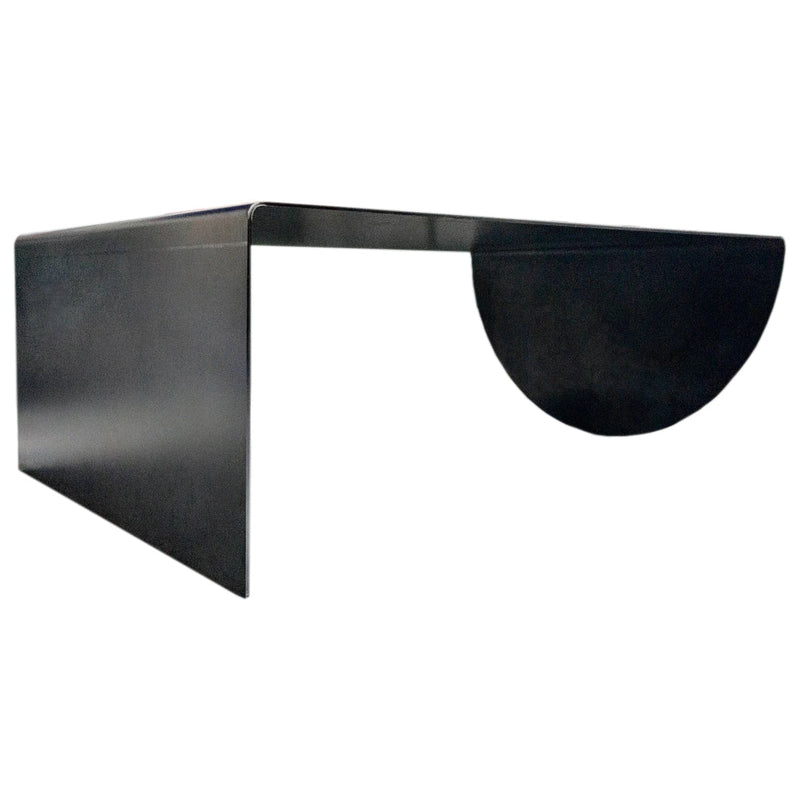 Asymmetrical Metal Coffee Table Heavy Duty Raw Steel