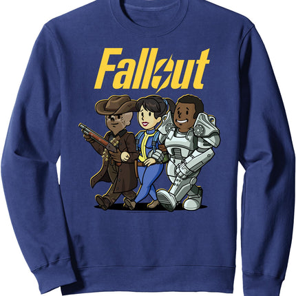 Fallout TV Show Sweatshirt - Character Cartoon Portraits