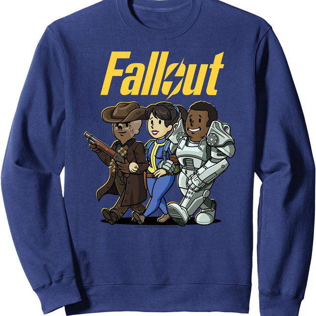 Fallout TV Show Sweatshirt - Character Cartoon Portraits
