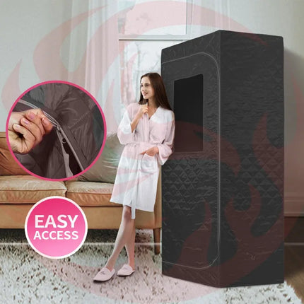 Blisspod Portable Personal Full Body 60 Min Rapid Steam Sauna | Pentagonal | Grey | Powerful 1600 Watts | 3.6L Stronger Steamer | 90X90X190cm zoppinh