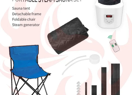 Blisspod Portable Personal Full Body 60 Min Rapid Steam Sauna | Pentagonal | Grey | Powerful 1600 Watts | 3.6L Stronger Steamer | 90X90X190cm zoppinh