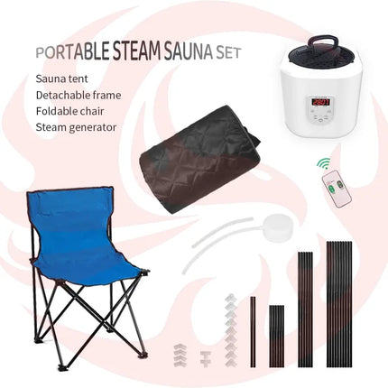 Blisspod Portable Personal Full Body 60 Min Rapid Steam Sauna | Pentagonal | Grey | Powerful 1600 Watts | 3.6L Stronger Steamer | 90X90X190cm zoppinh