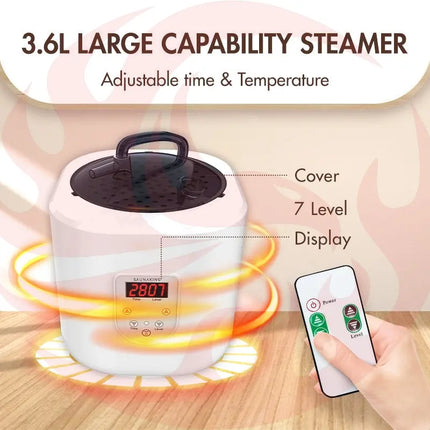 Blisspod Portable Personal Full Body 60 Min Rapid Steam Sauna | Pentagonal | Grey | Powerful 1600 Watts | 3.6L Stronger Steamer | 90X90X190cm zoppinh