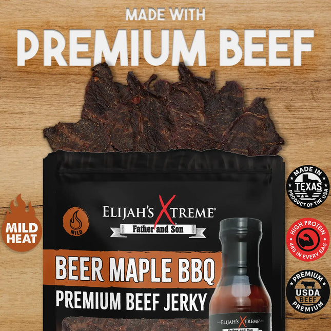 Beer Maple BBQ Beef Jerky