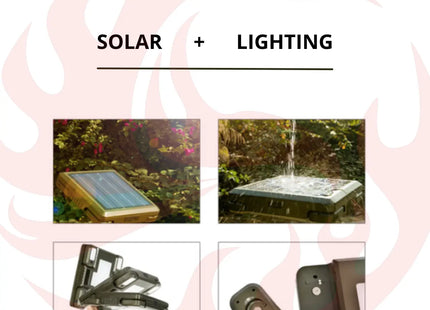 TRU De-LIGHT WHITENIGHT Multipurpose Solar / AC / DC - Garden, Camping Main Light + 3 Independent Detachable Multi Mode Side Lights / Tripod + Carrying Bag zoppinh