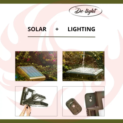 TRU De-LIGHT WHITENIGHT Multipurpose Solar / AC / DC - Garden, Camping Main Light + 3 Independent Detachable Multi Mode Side Lights / Tripod + Carrying Bag zoppinh