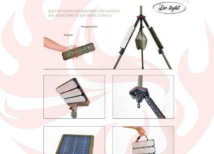 TRU De-LIGHT WORK & PLAY AT NIGHT Multi Configuration, Solar, LED High Lumen, Flood-Light (3450 Lumen Total) zoppinh