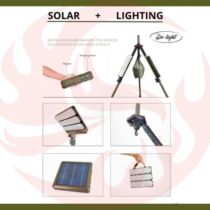 TRU De-LIGHT WORK & PLAY AT NIGHT Multi Configuration, Solar, LED High Lumen, Flood-Light (3450 Lumen Total) zoppinh