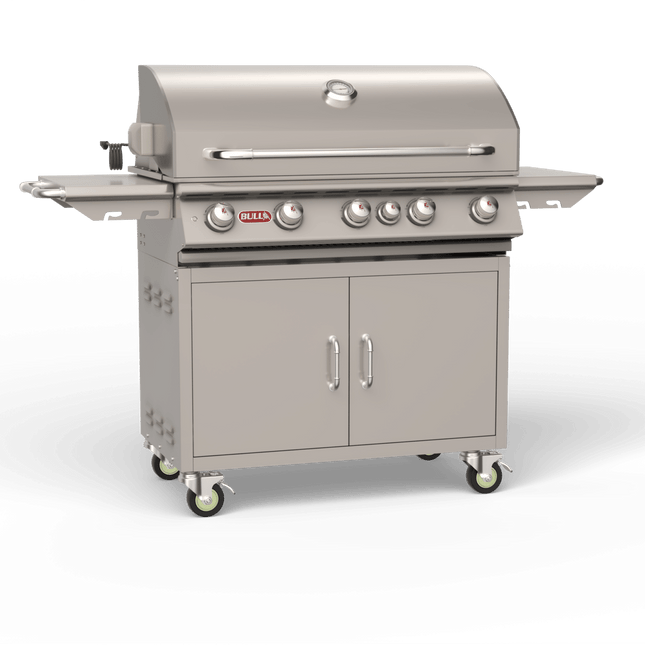 Bull Brahma 38-Inch 5-Burner Freestanding Gas Grill with Rear Infrared Burner