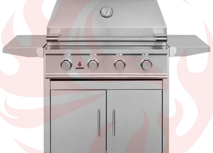 TrueFlame E-Series 32-Inch 4-Burner Freestanding Gas Grill Designing Backyards
