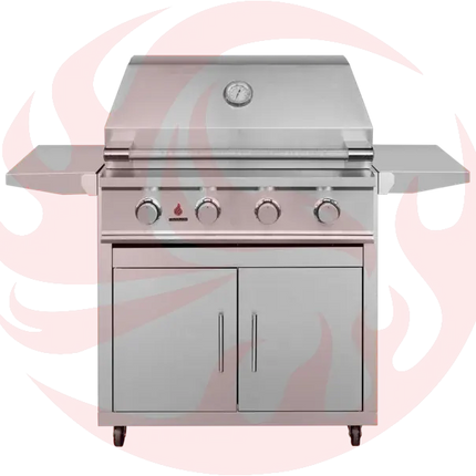 TrueFlame E-Series 32-Inch 4-Burner Freestanding Gas Grill Designing Backyards