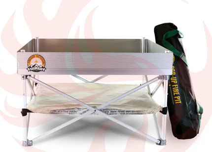 Fireside Outdoor Pop-Up Fire Pit & Heat Shield Bundle - Phoenix Fire Art Store