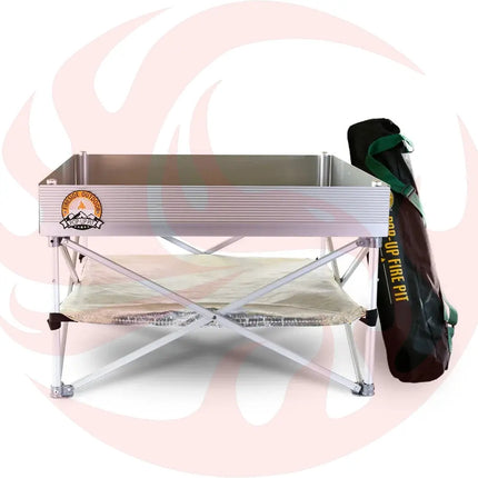 Fireside Outdoor Pop-Up Fire Pit & Heat Shield Bundle - Phoenix Fire Art Store