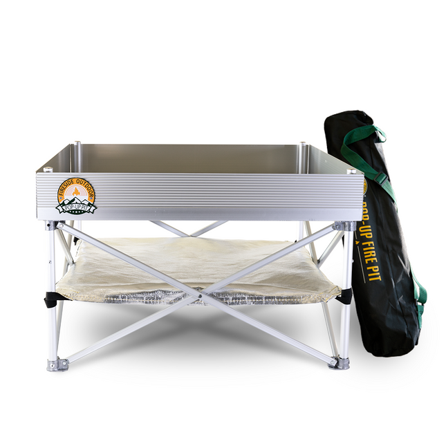 Pop-Up Fire Pit + Heat Shield Bonus Pack – Instant Campfire Magic (No Rubbing Sticks Required)