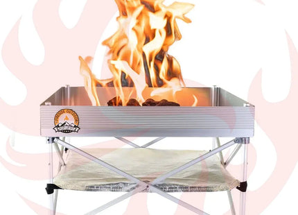 Fireside Outdoor Pop-Up Fire Pit & Heat Shield Bundle - Phoenix Fire Art Store