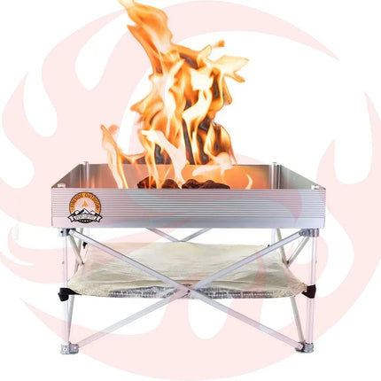 Fireside Outdoor Pop-Up Fire Pit & Heat Shield Bundle - Phoenix Fire Art Store