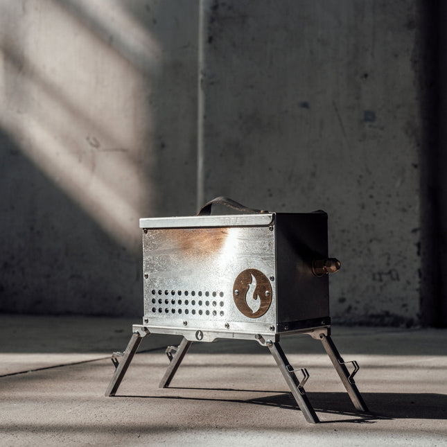 The Hekla: 304 Stainless Steel LavaBox with Dual-Burner (Pre-Order Only!) - Phoenix Fire Art Store