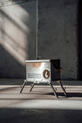 The Hekla: 304 Stainless Steel LavaBox with Dual-Burner (Pre-Order Only!) - Phoenix Fire Art Store