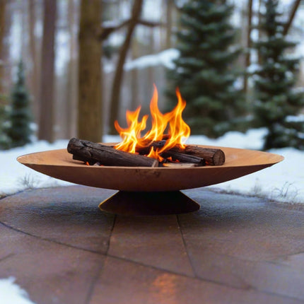 Corten Steel Fire Pit, Bowl, Water Bowl*, and Planter Bowl - FREE SHIPPING