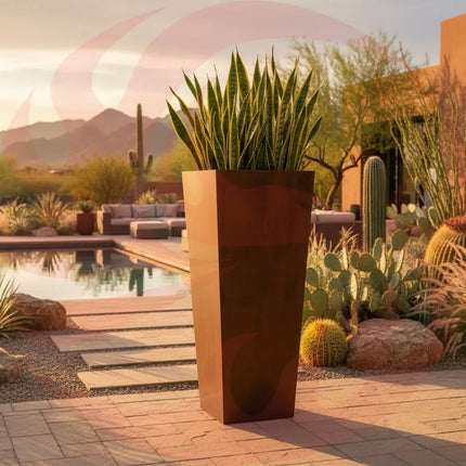 Corten Steel Tapered Planter - FREE SHIPPING! MK Design Elements