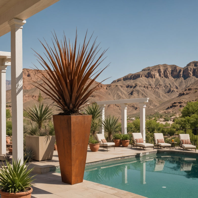 Corten Steel Tapered Planter - Your Plants' New Luxury Penthouse (FREE SHIPPING!)