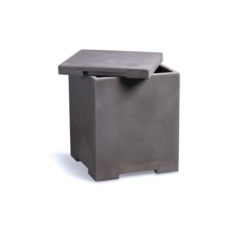 Concrete Propane Tank Enclosure - Square - Phoenix Fire Art Store