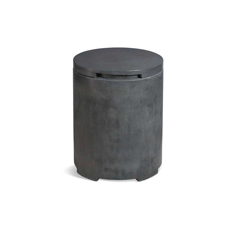 Concrete Propane Tank Enclosure - Round - Phoenix Fire Art Store