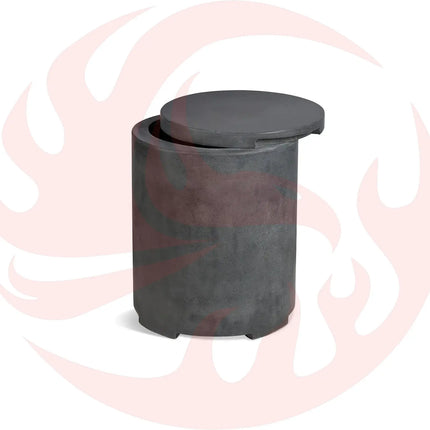 Concrete Propane Tank Enclosure - Round - Phoenix Fire Art Store