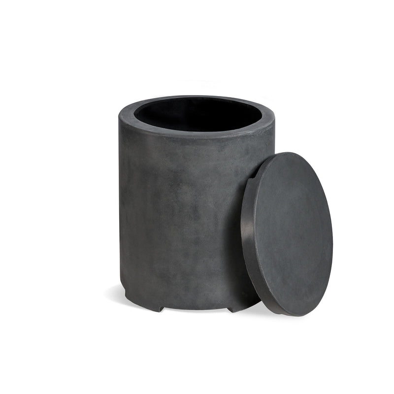 Concrete Propane Tank Enclosure - Round - Phoenix Fire Art Store