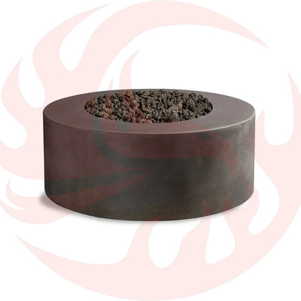 Kylindros - Cylinder Concrete Fire Pit Table - Phoenix Fire Art Store
