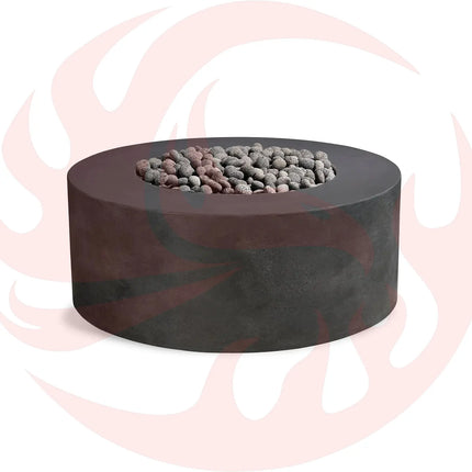 Kylindros - Cylinder Concrete Fire Pit Table - Phoenix Fire Art Store