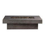 Toplina - Rectangular Concrete Fire Pit Table - Phoenix Fire Art Store