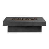 Toplina - Rectangular Concrete Fire Pit Table - Phoenix Fire Art Store