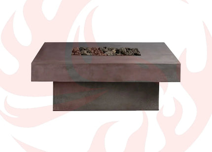 Platz - Square Concrete Fire Pit Table - Phoenix Fire Art Store