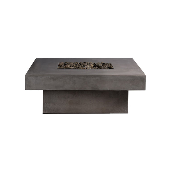 Platz - Square Concrete Fire Pit Table - Phoenix Fire Art Store