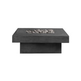 Platz - Square Concrete Fire Pit Table - Phoenix Fire Art Store
