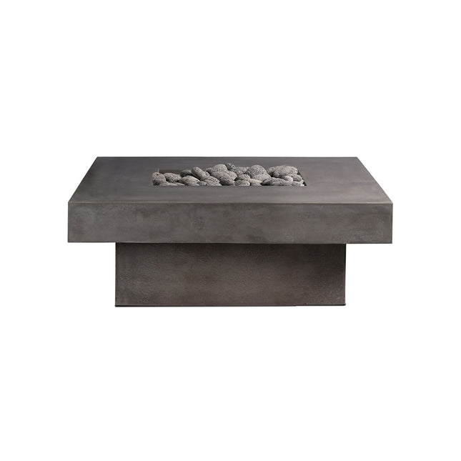 Platz - Square Concrete Fire Pit Table - Phoenix Fire Art Store