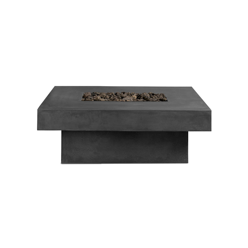 Platz - Square Concrete Fire Pit Table - Phoenix Fire Art Store
