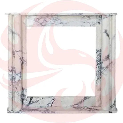 Calacatta Viola Marble Hand-carved Fireplace Mantel Polished (L)54" (H)45" (D)8" - Phoenix Fire Art Store
