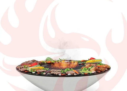 Arteflame XXL 40" Platinum Edition Fire Pit With Cooktop - Phoenix Fire Art Store