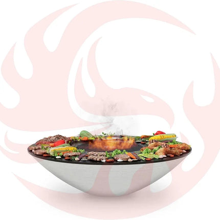 Arteflame XXL 40" Platinum Edition Fire Pit With Cooktop - Phoenix Fire Art Store