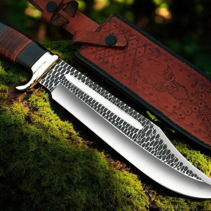Crocodile Dundee Knife Replica – 16" Forged Bowie with Leather Sheath