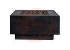 Black / 42 x 42 x 16 / Black Lava Rock