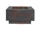 Zinc / 42 x 42 x 16 / Black Lava Rock