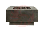 Pewter / 42 x 42 x 16 / Black Lava Rock
