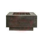 Pewter / 42 x 42 x 16 / Black Lava Rock
