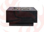 Black / 42 x 42 x 16 / Rolled Lava Rock