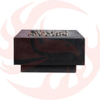 Black / 42 x 42 x 16 / Rolled Lava Rock