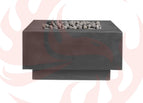 Zinc / 42 x 42 x 16 / Rolled Lava Rock
